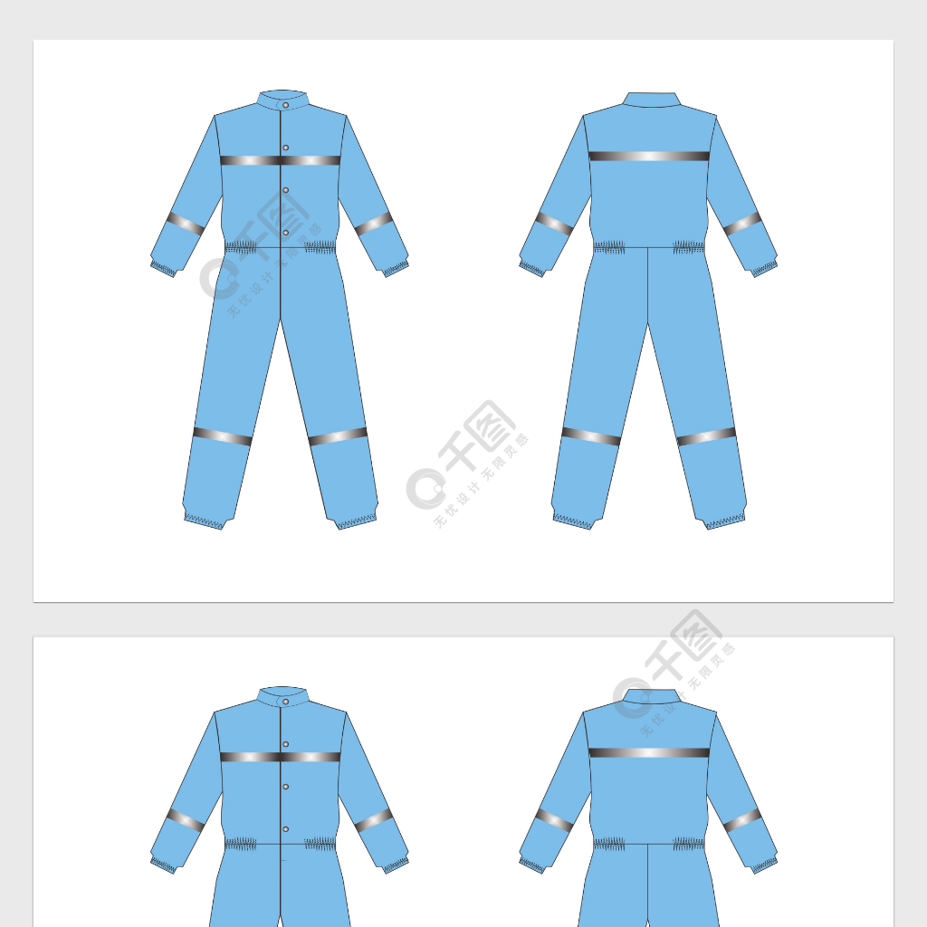 服裝設(shè)計效果圖防護(hù)服男女款勞保服飾繪畫1年前發(fā)布